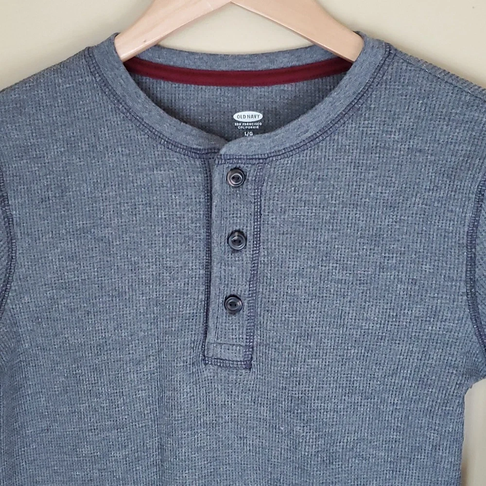 Old Navy long sleeve grey boys shirt